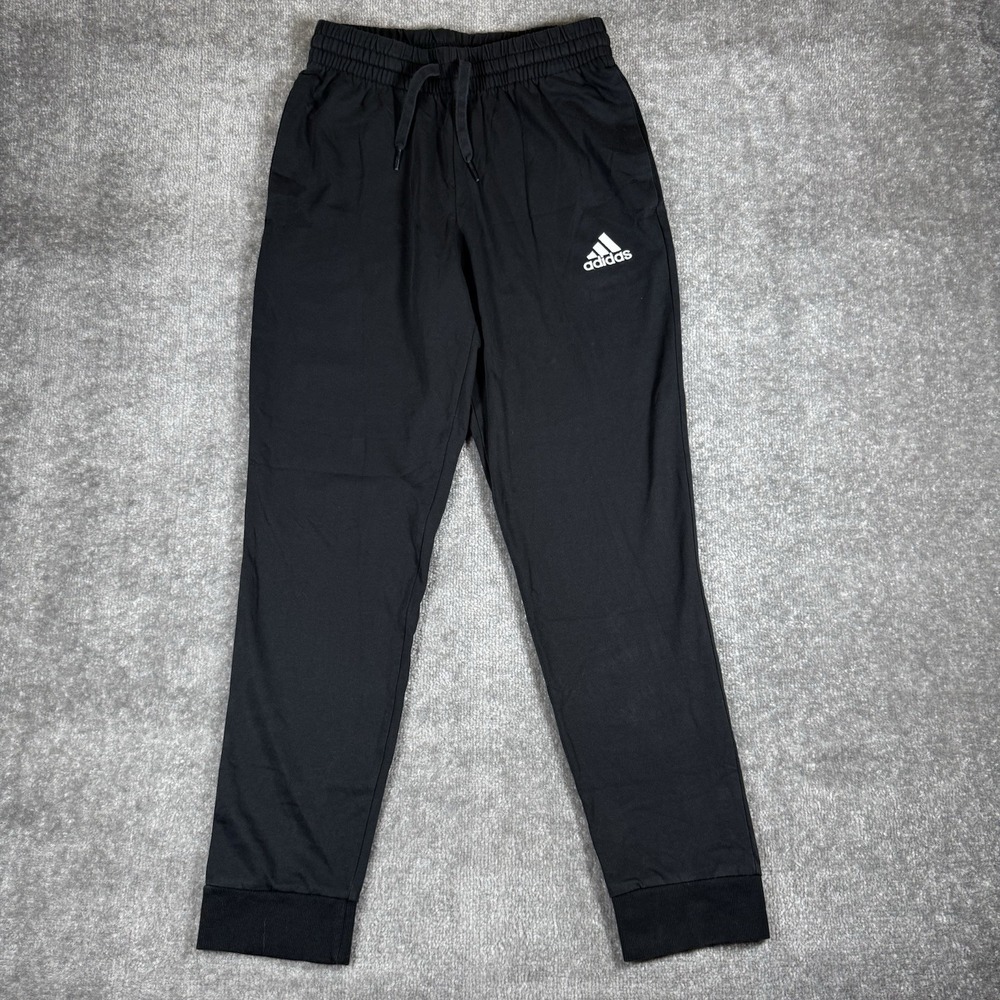 Adidas Joggers Men's Small Black Tapered Athletic Gym